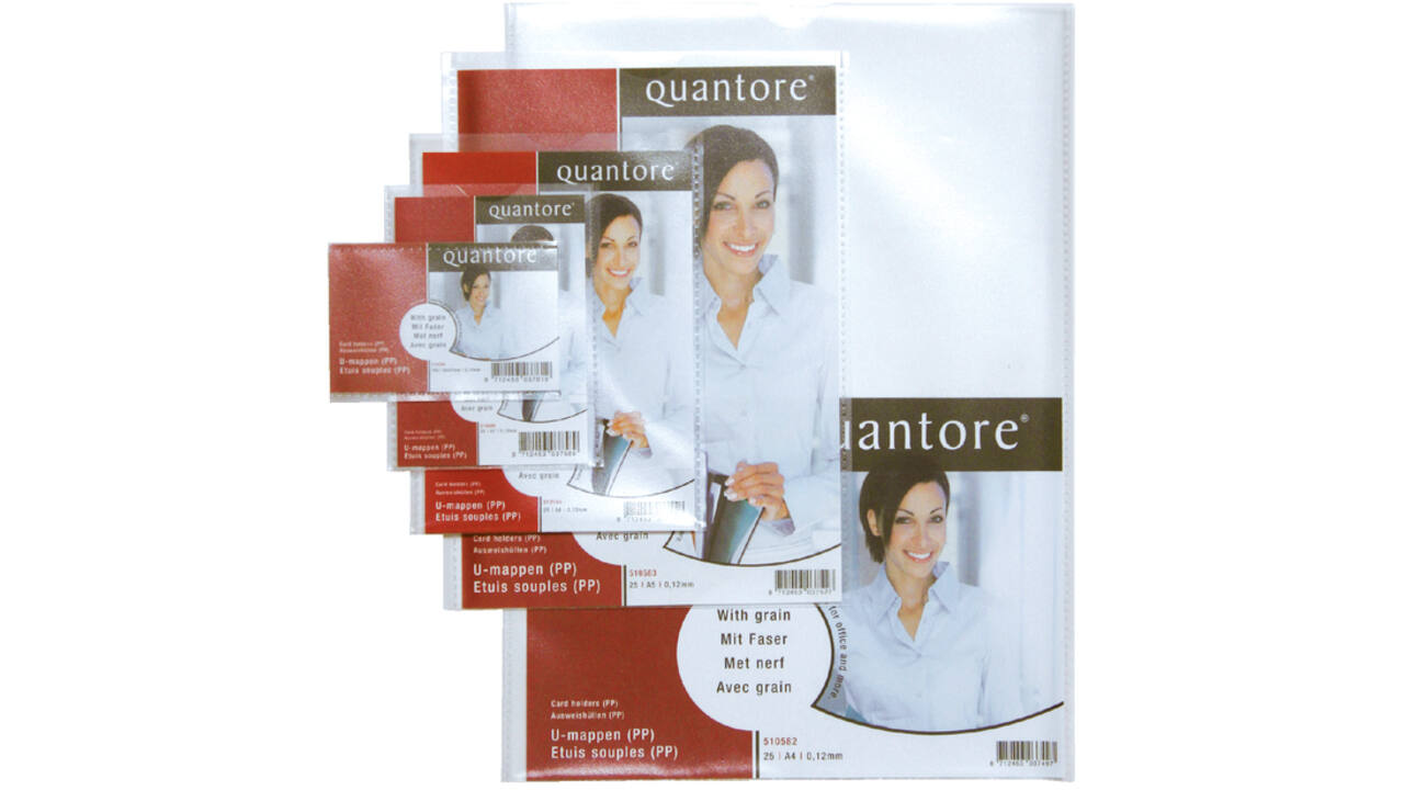 Insteekmap U-model Quantore A4 PP 0.12mm 25 stuks
