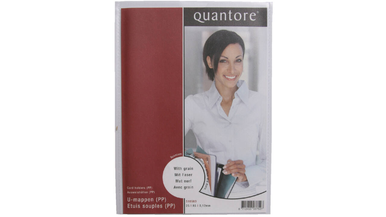 Insteekmap U-model Quantore A5 PP 0.12mm 25 stuks