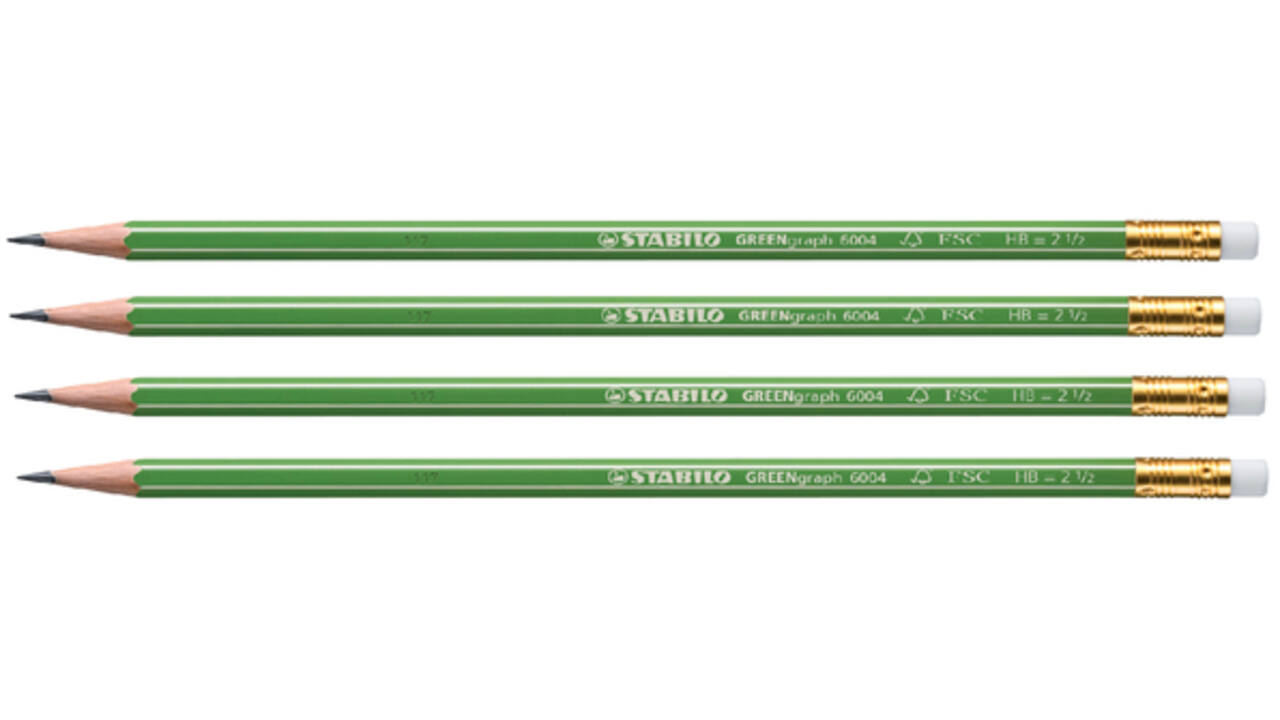 Potlood STABILO Greengraph 6004 HB met gumtop