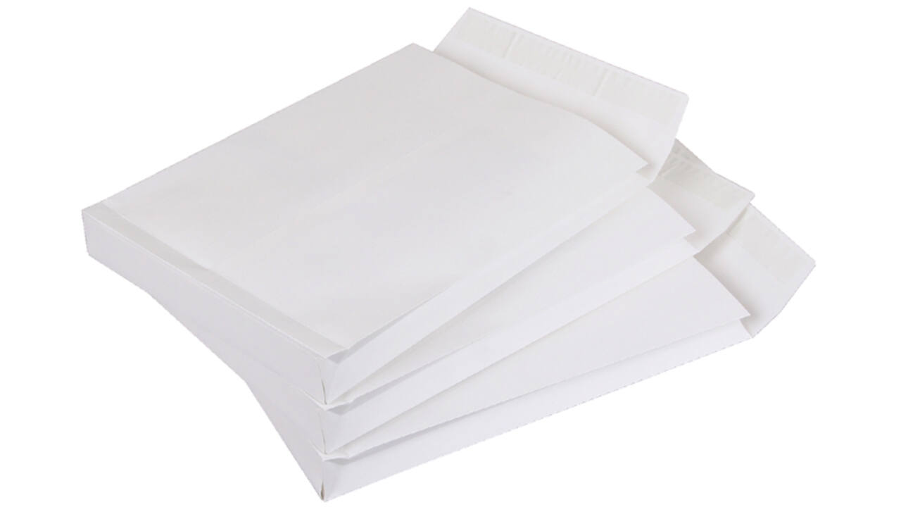 Envelop Quantore monsterzak 229x324x38mm zelfkl. wit 10stuks
