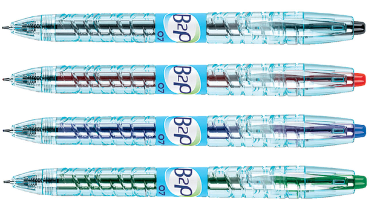 Gelschrijver PILOT Begreen B2P medium zwart