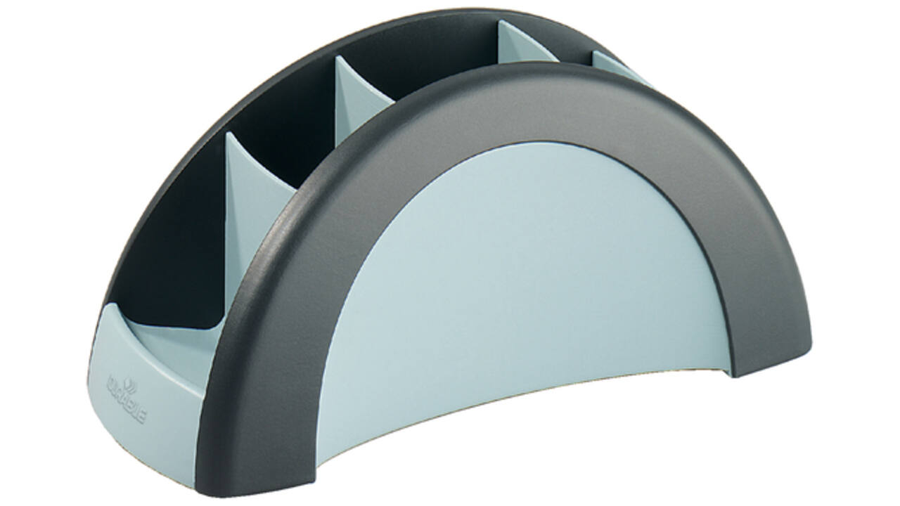 Pennenkoker Durable Vegas 5 vaks zwart/grijs