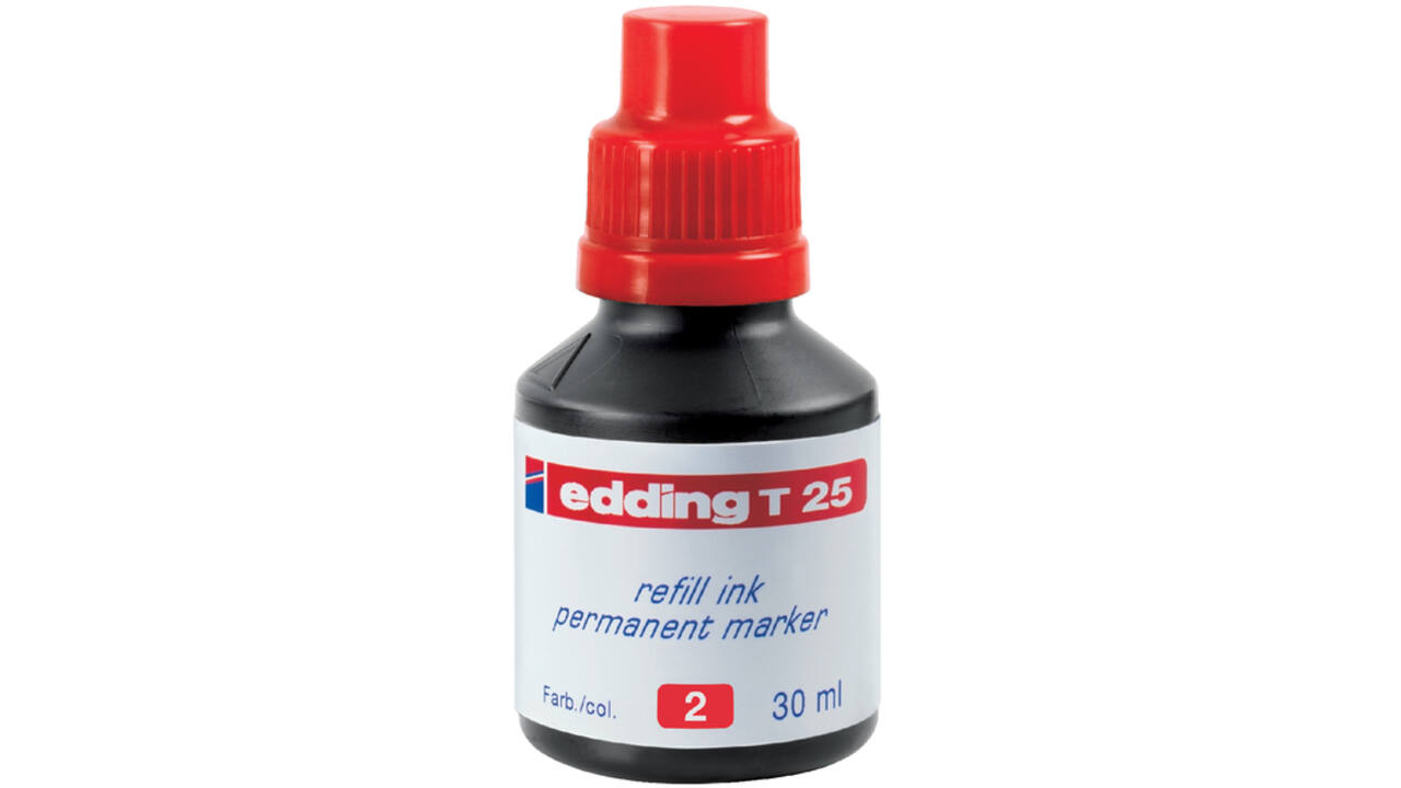 Viltstiftinkt edding T25 rood