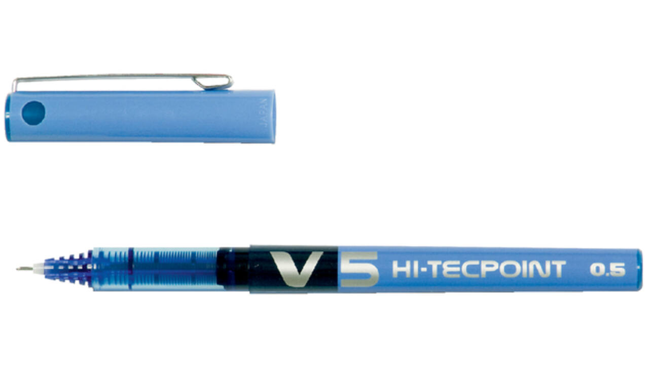Rollerpen PILOT Hi-Tecpoint V5 fijn blauw