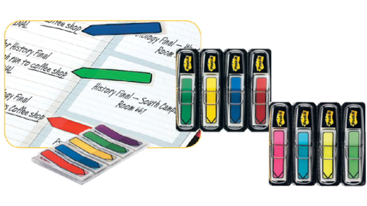 Indextabs Post-it 684 11.9x43.1mm pijl assorti