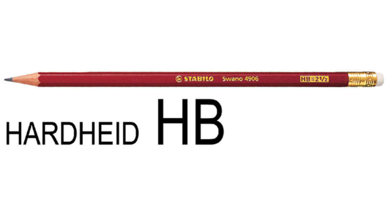 Potlood STABILO Swano grafiet 4906 HB met gumtop