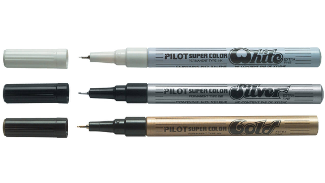 Fineliner PILOT Super Color extra fijn zilver