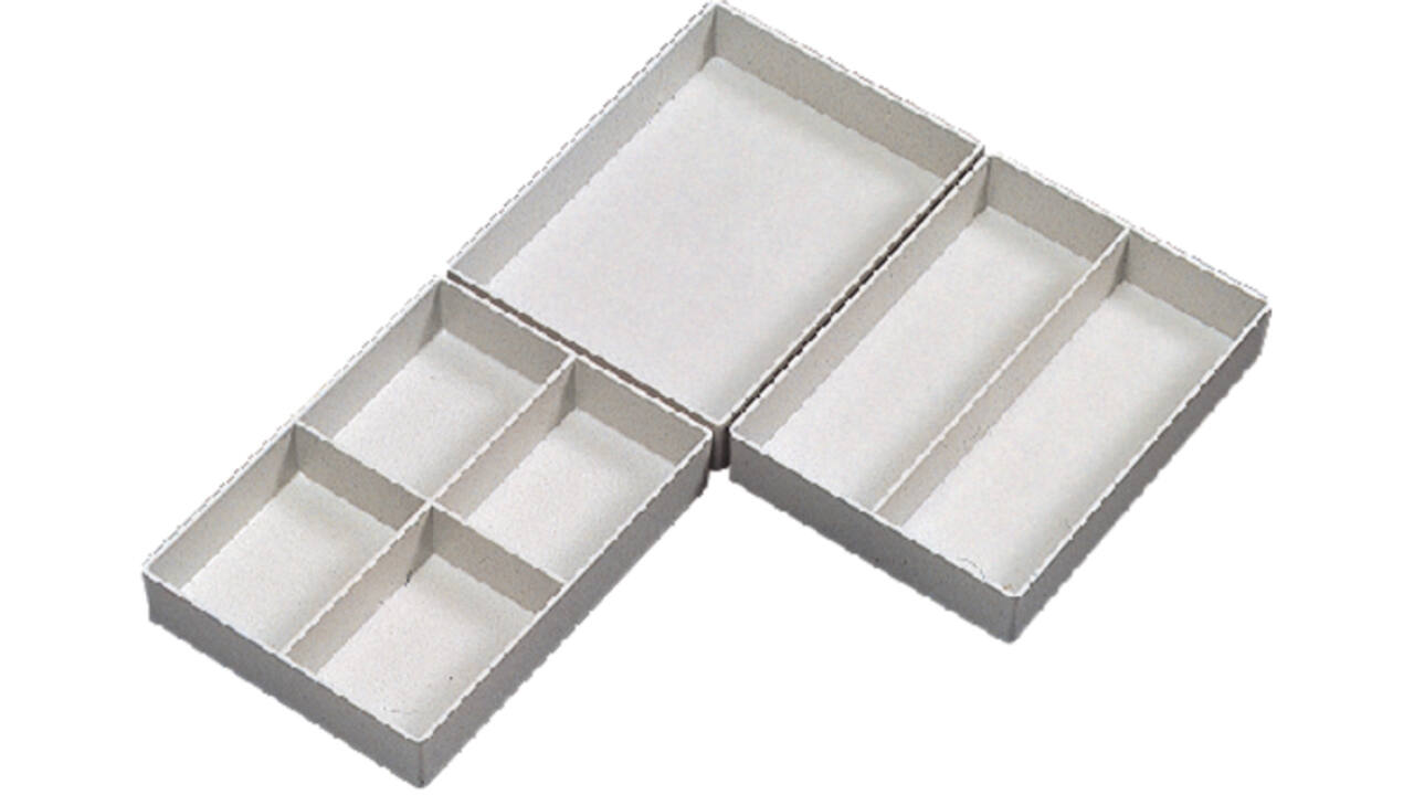 Inzetbak Djois hoog 70x122x168mm 1-vaks grijs