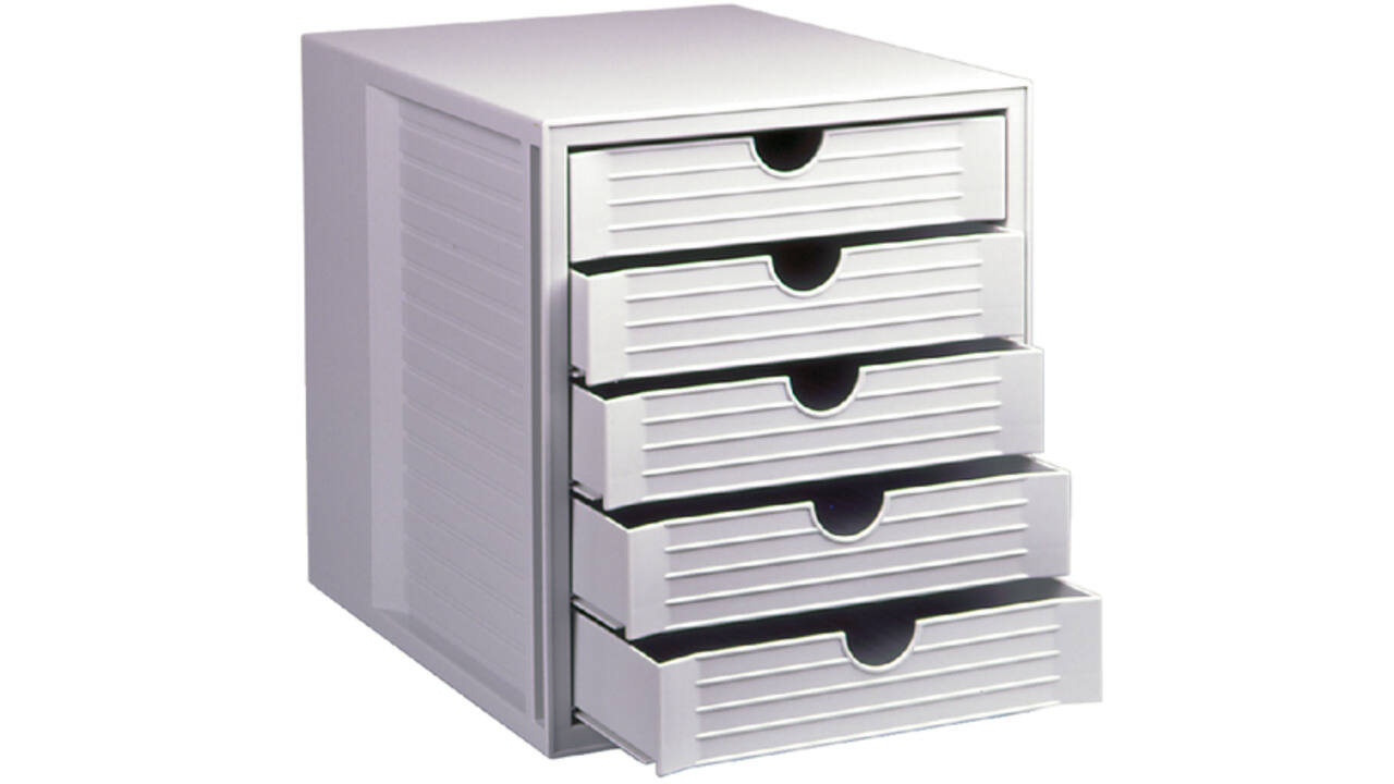 Ladenbox Han 1450 5 laden gesloten grijs