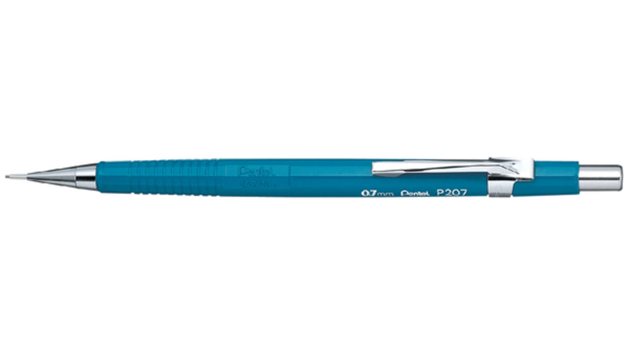 Vulpotlood Pentel P207 HB 0.7mm blauw