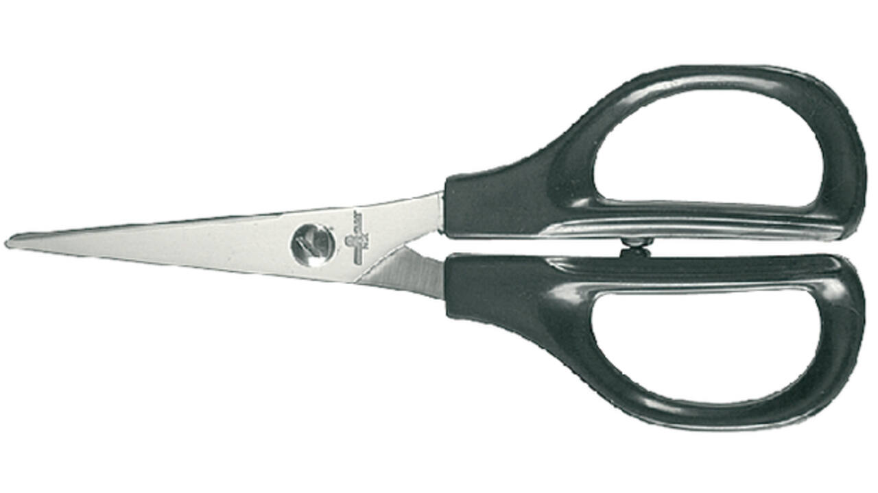 Schaar Quantore 140mm +plastic handvat zwart