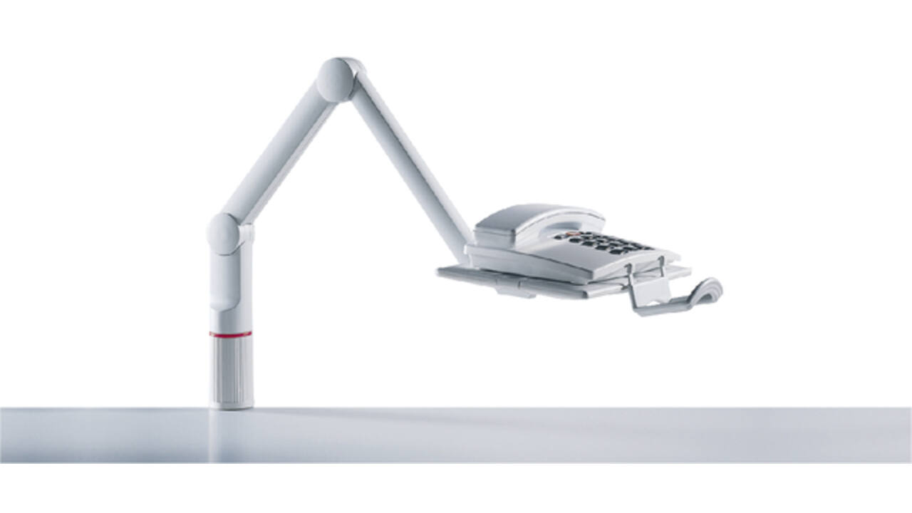 Telefoonarm Novus talkmaster lichtgrijs