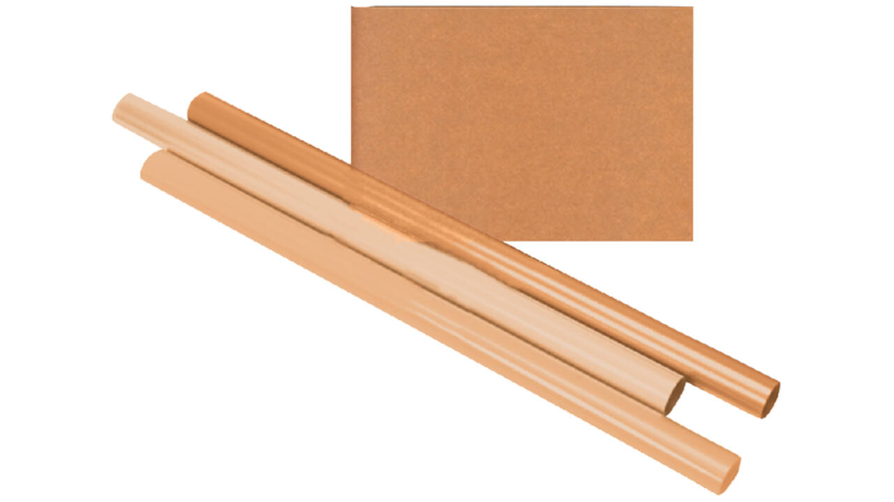 Inpakpapier Kraft gestreept 60gr 100cmx10m op rol
