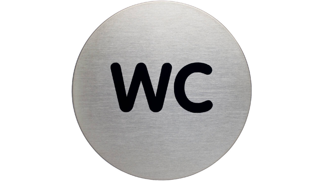 Infobord pictogram Durable 4907 wc rond 83Mm