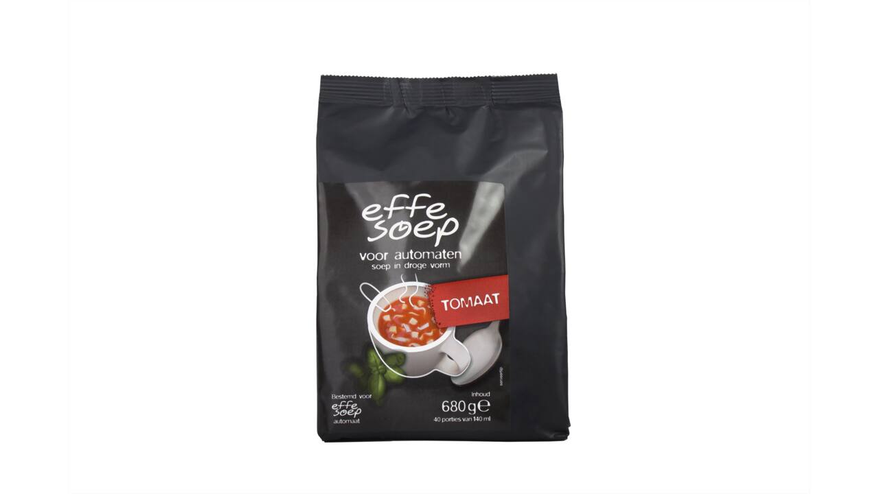 Effe Soep Automatenbouillon Tomaat – 1 kg Zak – Ca. 125 Porties – Voor Automaat