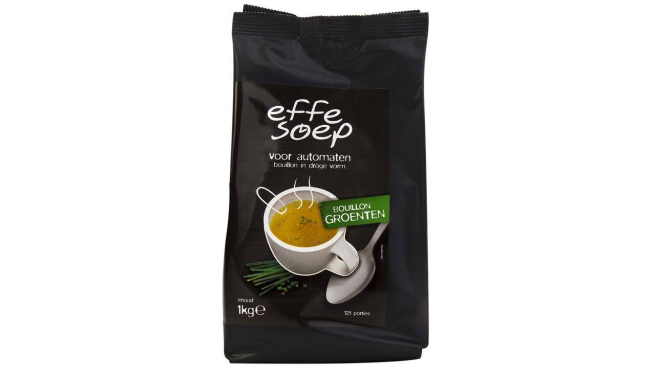 Effe Soep Automatenbouillon Groenten – 1 kg Zak – Ca. 125 Porties – Voor Automaat