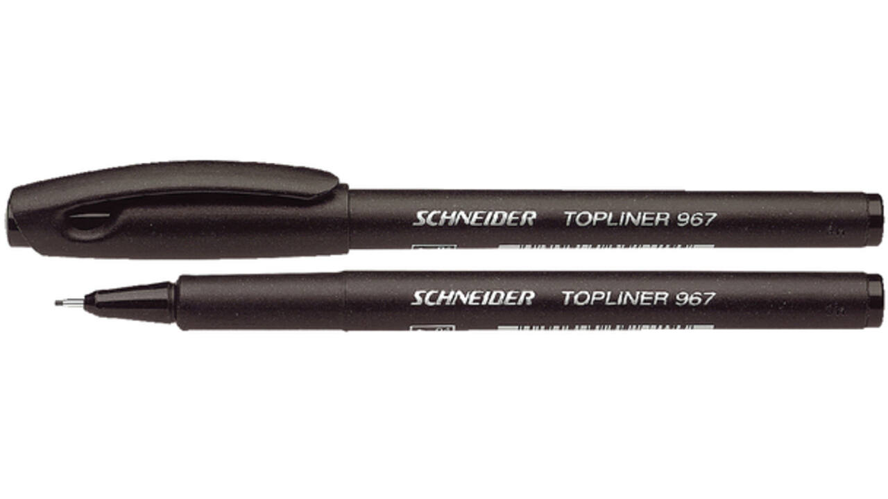 Fineliner Schneider 967 0.4mm zwart