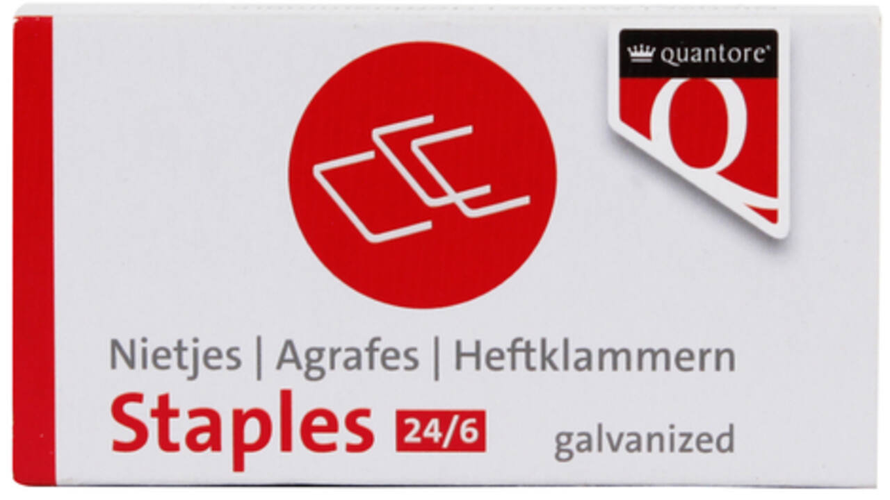 Nieten Quantore 24/6 1000stuks verzinkt