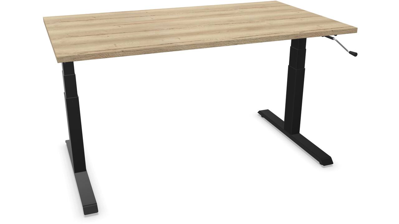 S-Light 140x80cm - Zwart / Halifax Naturel