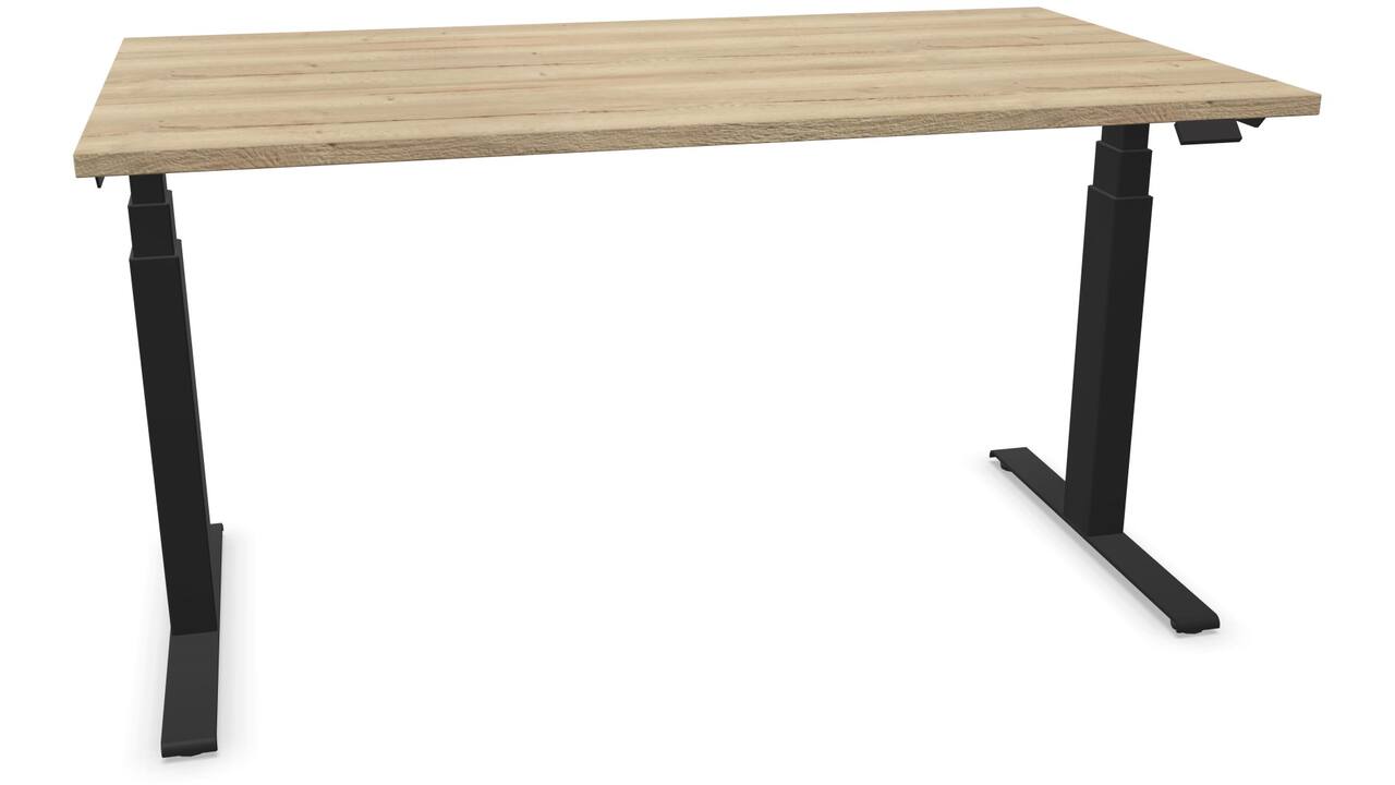S-Line 140x80cm - Zwart / Halifax Naturel