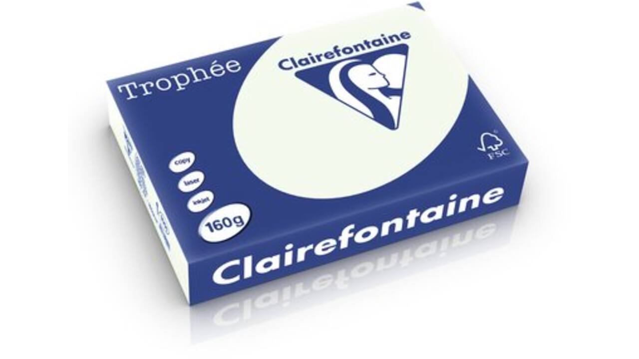 Kopieerppaier Clairefontaine Trophee 80gr lichtgroen A4