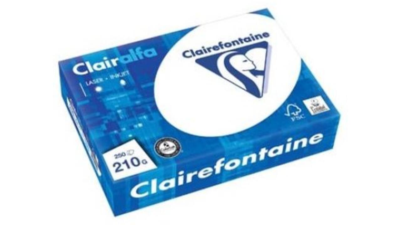 Kopieerpapier Clairefontaine Clairalfa (BE) A4 210gr wit 2216
