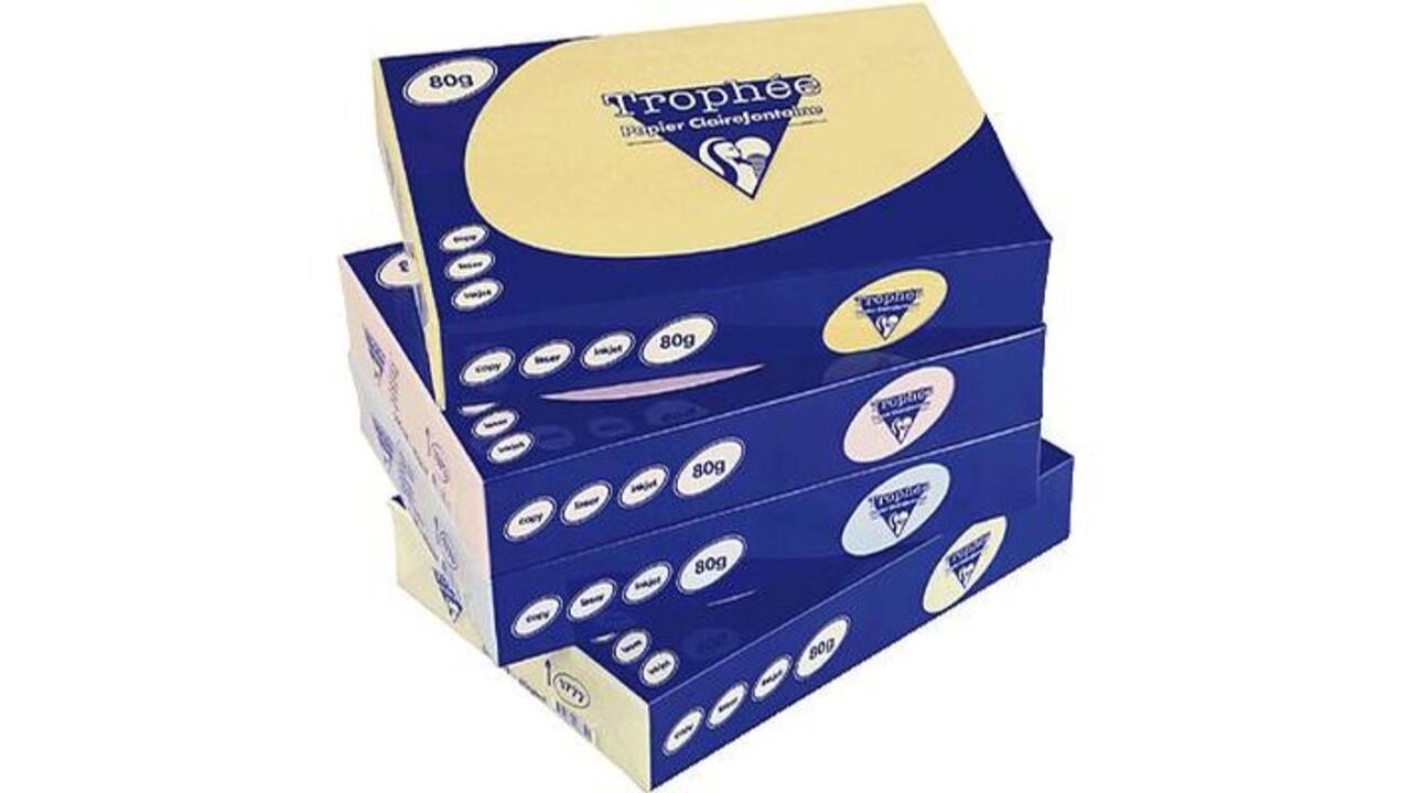 Kopieerpapier Clairefontaine Trophee 80gr koningsblauw A4 1976