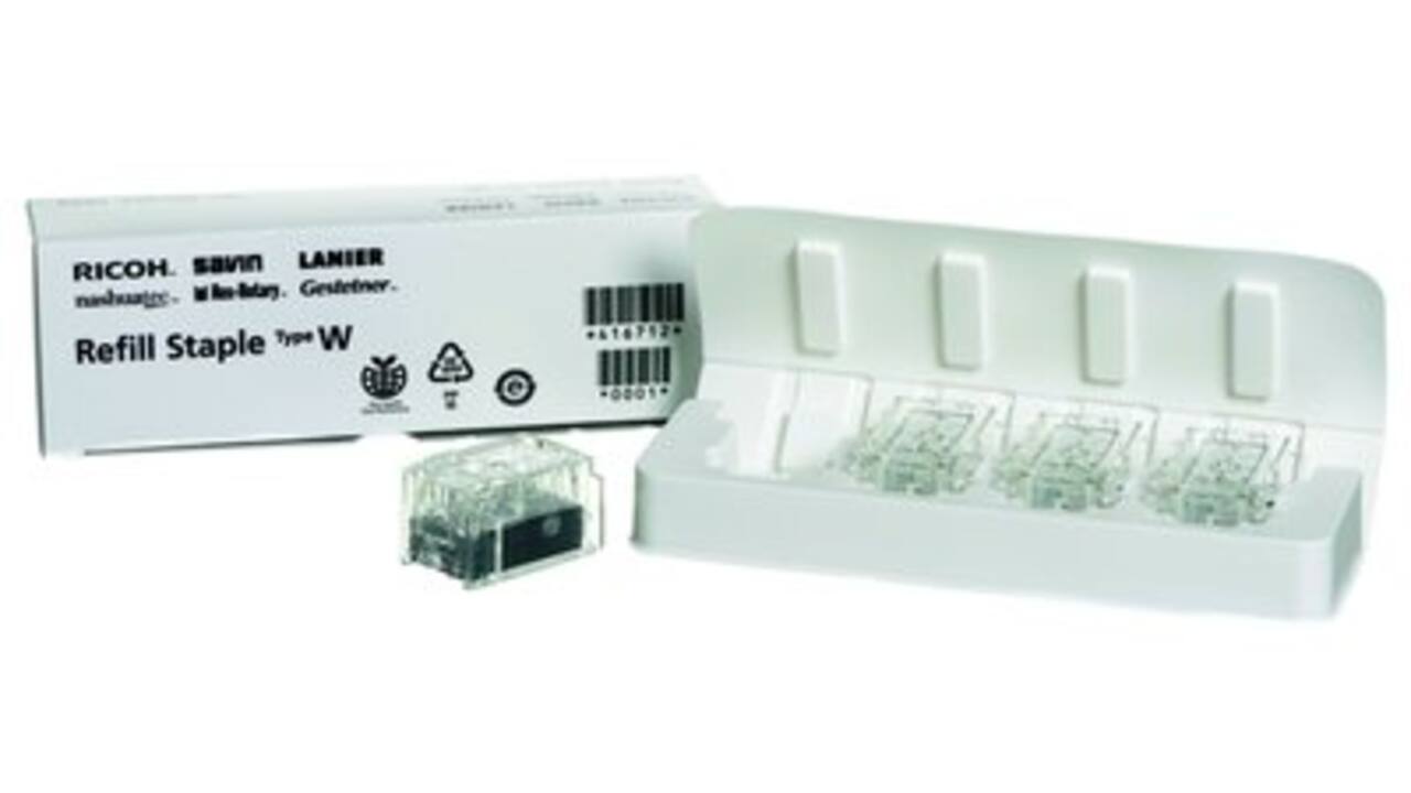 Ricoh type W nietcartridge refill (4 x 2.000 nietjes)