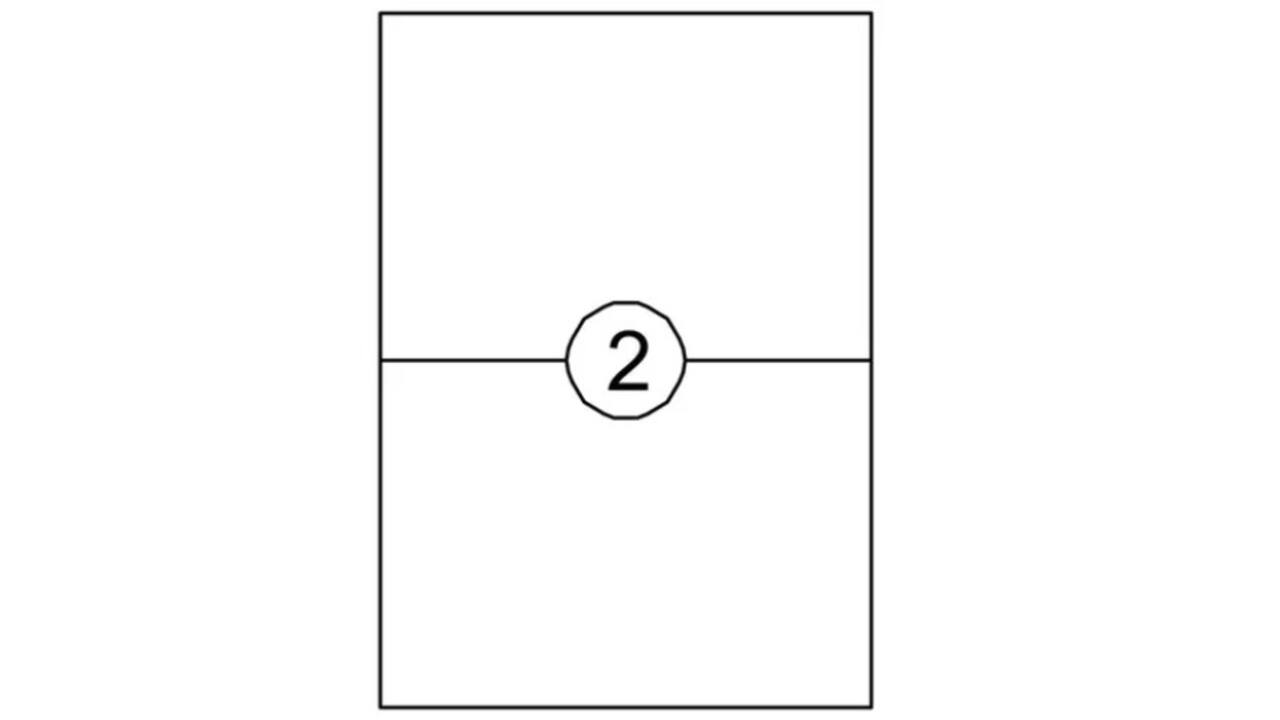 Etiket '086189 A4 210mm x148mm (standaard kleefkracht)