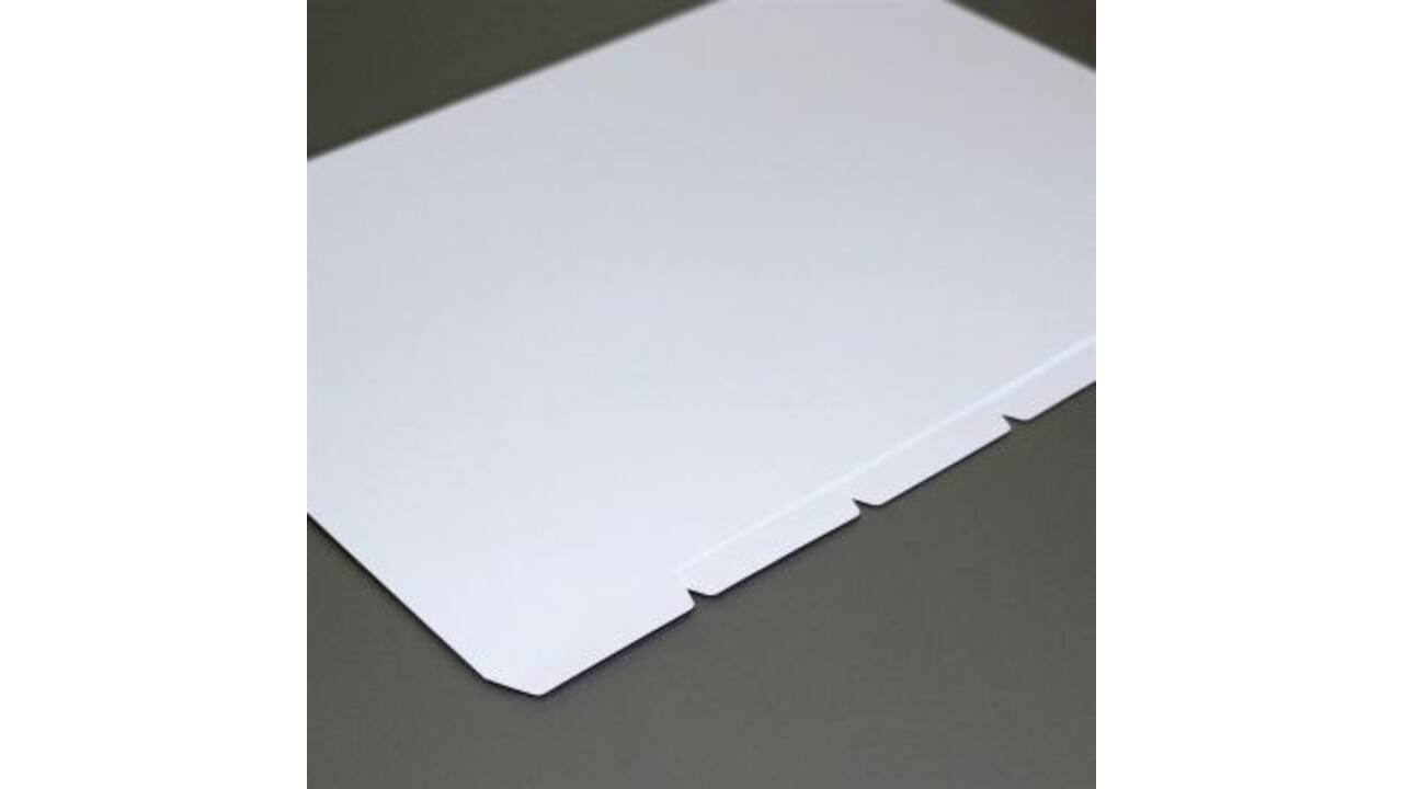 Tabbladen (BE) 5-Delig Reverse 160 grs 223mm X 297mm Wit (Onbedrukt)