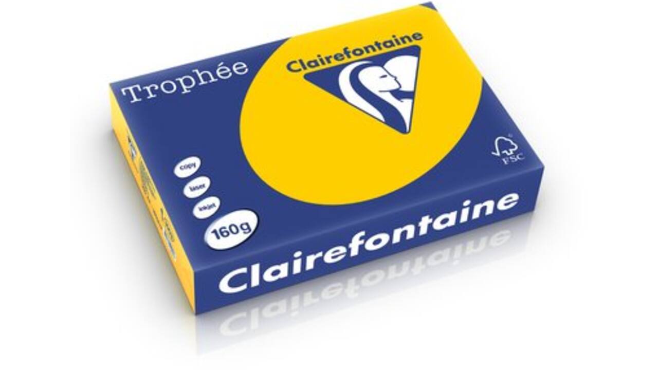 Kopieerpapier Clairefontaine Trophee intensief 80g/m² zonnebloemgeel 1978 210 x 297 mm A4 LG