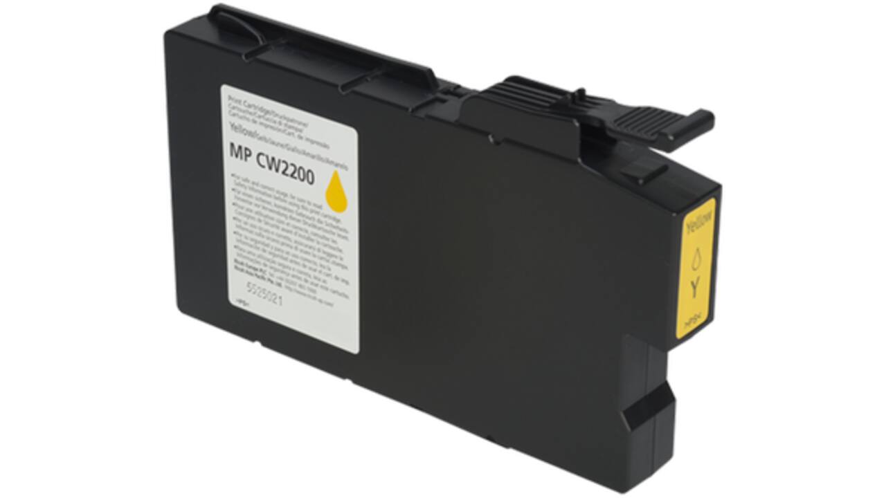 Ricoh MP CW2200 gelcartridge geel 100ml (460 afdrukken)