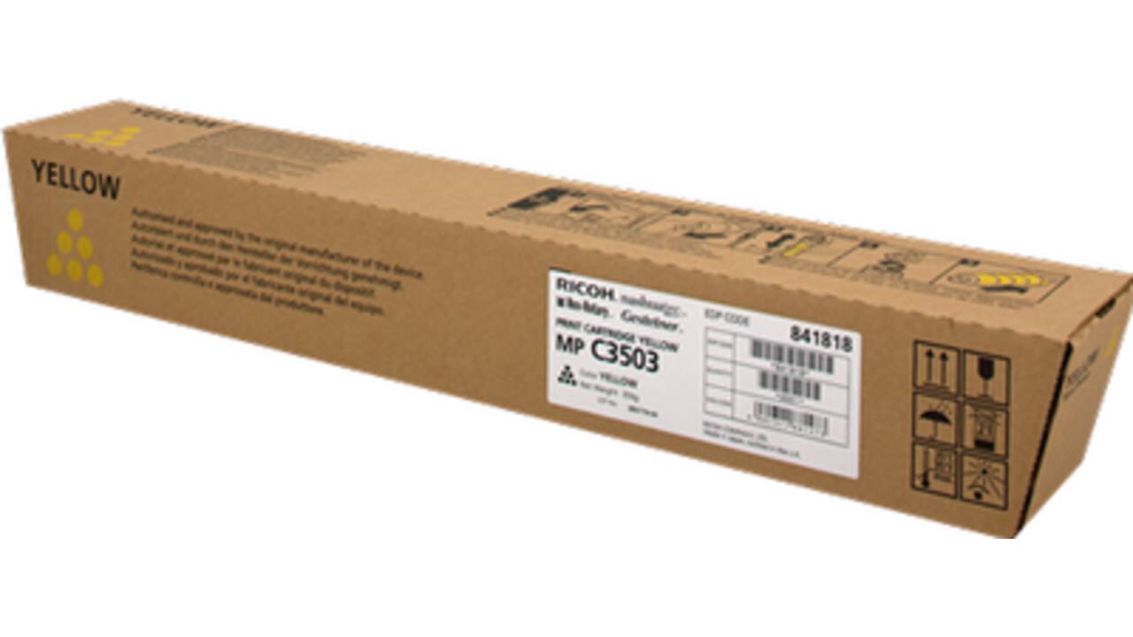 Ricoh MP C3503 toner geel (capaciteit 18.000 afdrukken)