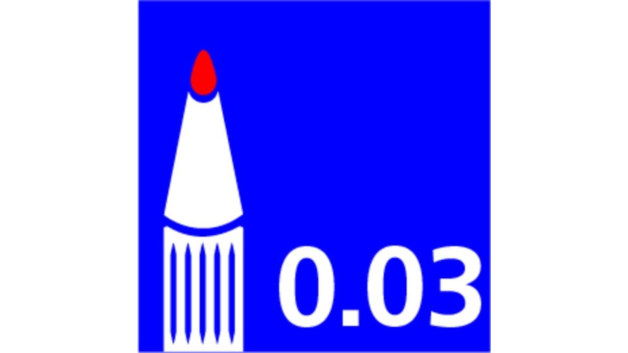 Fineliner Artline technisch 0.03mm zwart