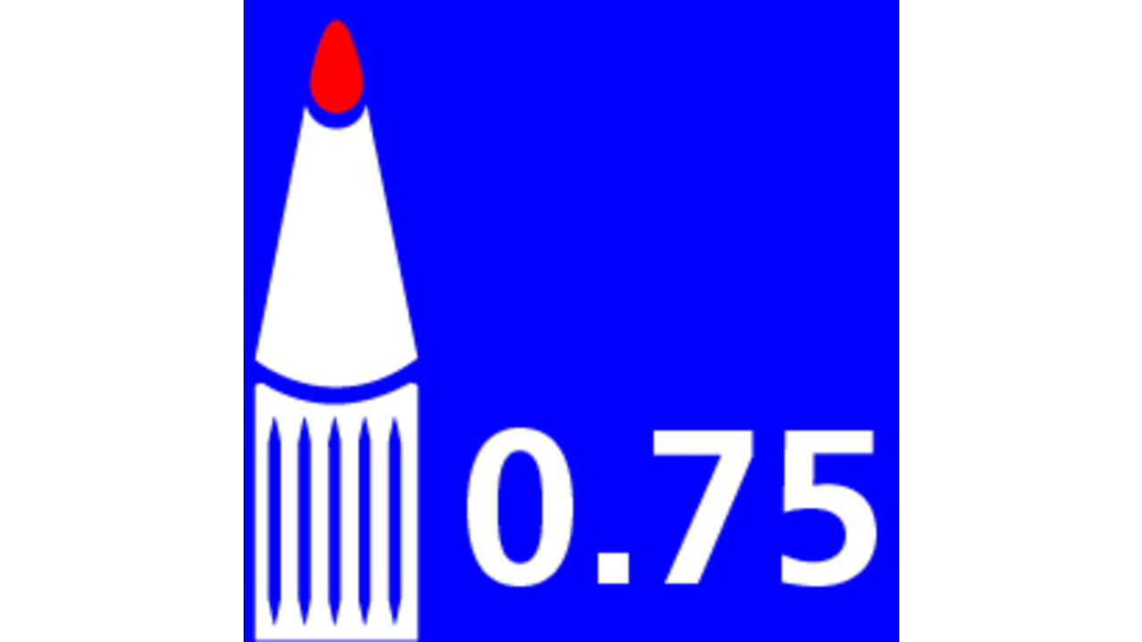 Viltstift edding 404 rond 0.75mm rood