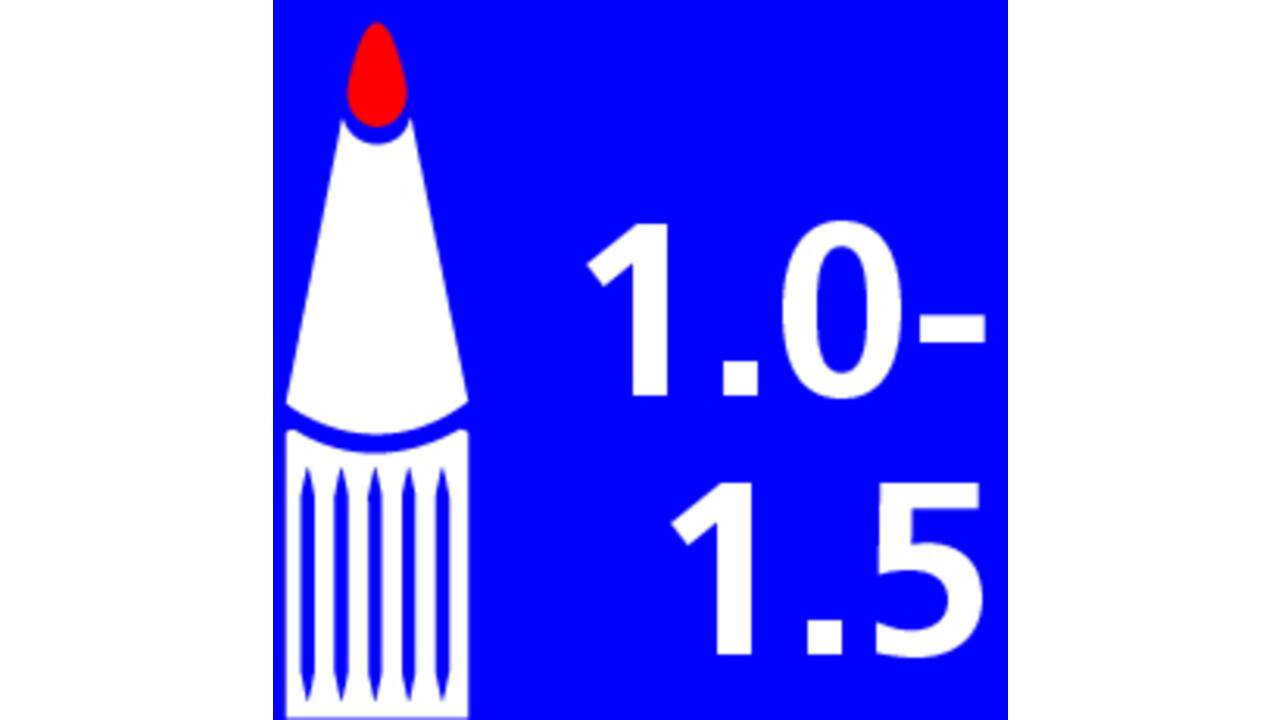 Whiteboardstift Quantore rond 1-1.5mm zwart