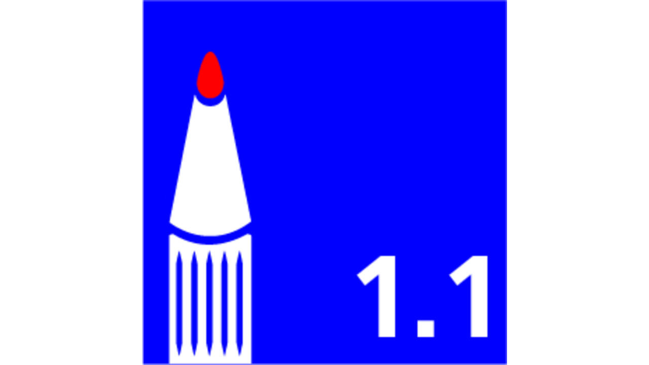 Viltstift Bic 1445 ecolutions rond fijn rood