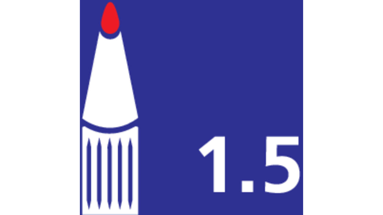 Viltstift Artline 70 rond 1.5mm zwart