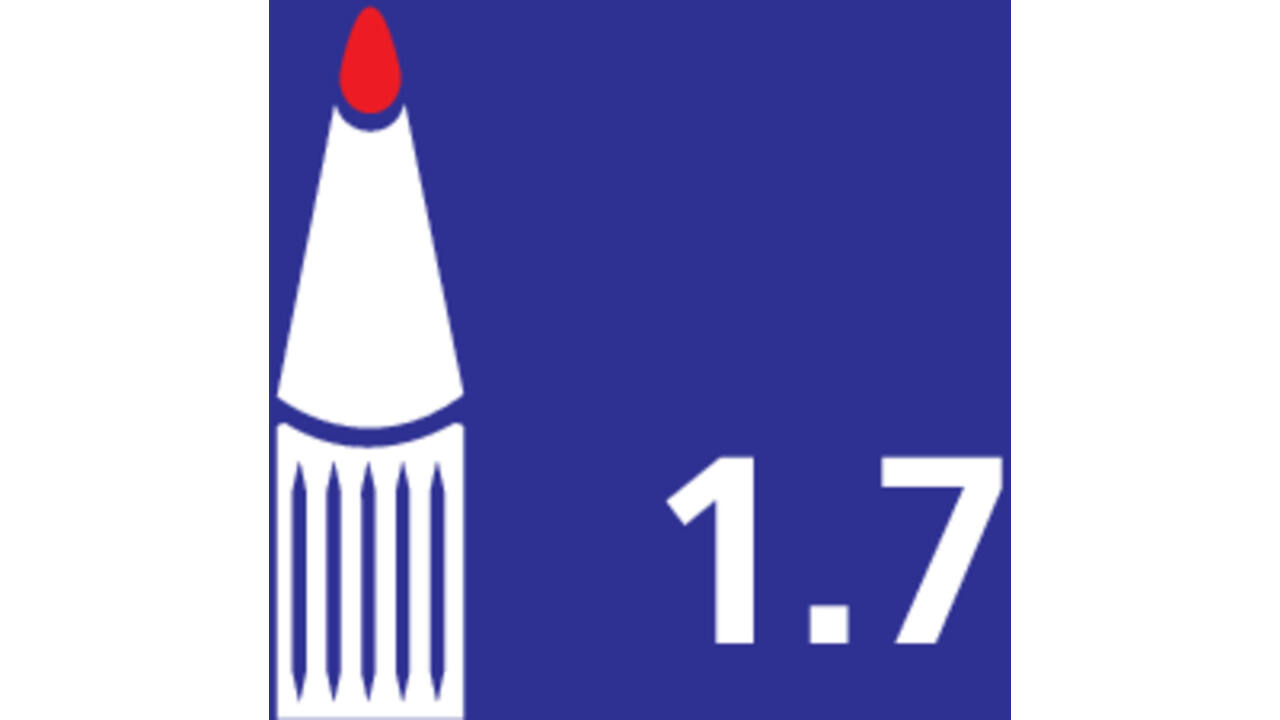 Viltstift Bic 2000 ecolutions rond large blauw