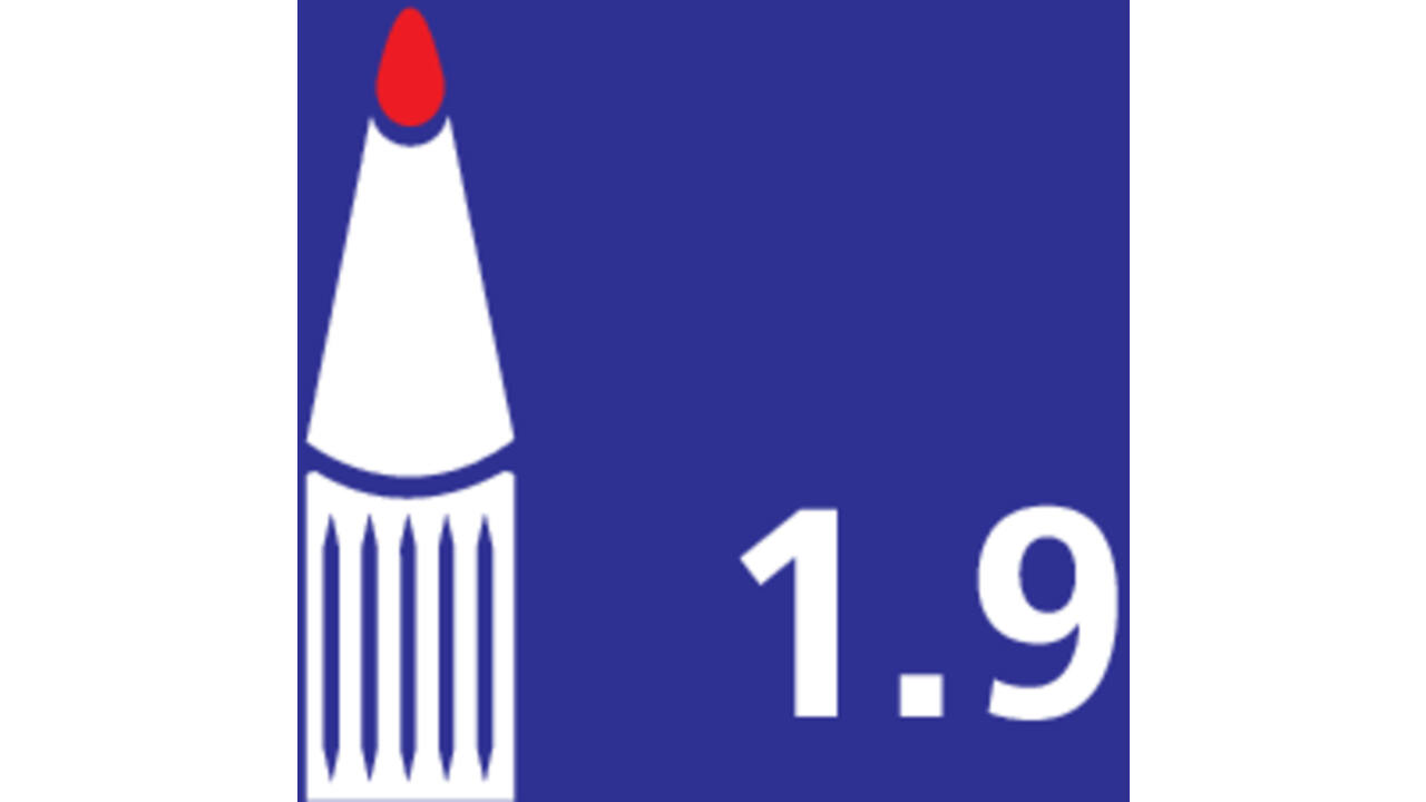 Viltstift Bic Velleda 1711 whiteboard rond large rood