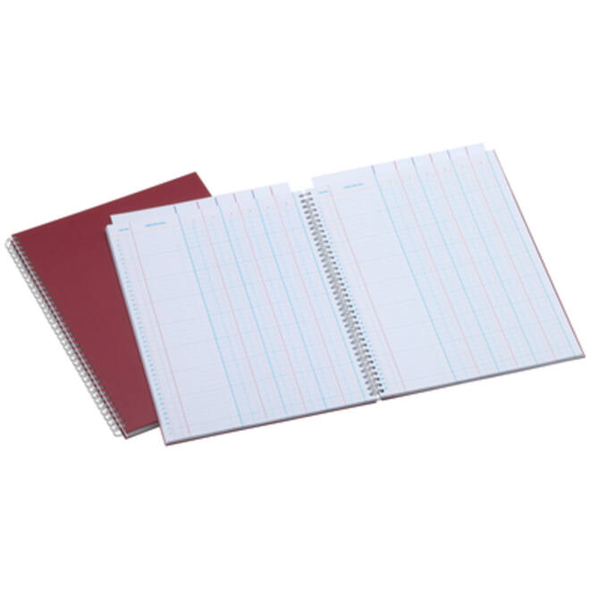 Tabellarisch register Djois Atlanta 321x226mm 2x6kolommen 108blz rood