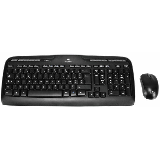 Toetsenbord Logitech MK330 Azerty +muis zwart