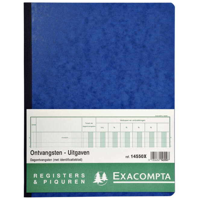 Register Piqure dagontvangsten 320x250mm 80vel assorti