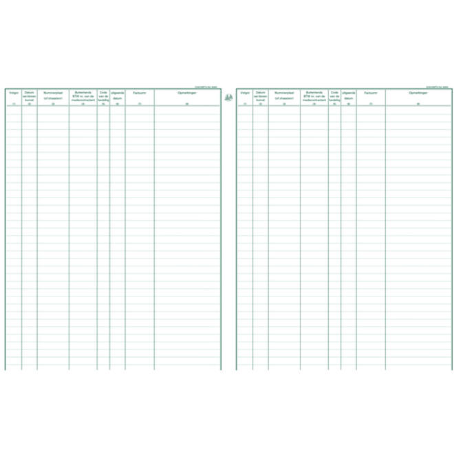 Register Piqure garagisten 320x250mm 80vel assorti