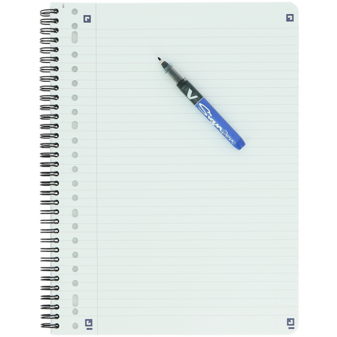 Collegeblok Oxford School A4+ lijn 23-gaats 160 pagina's 80gr voordeelpak assorti