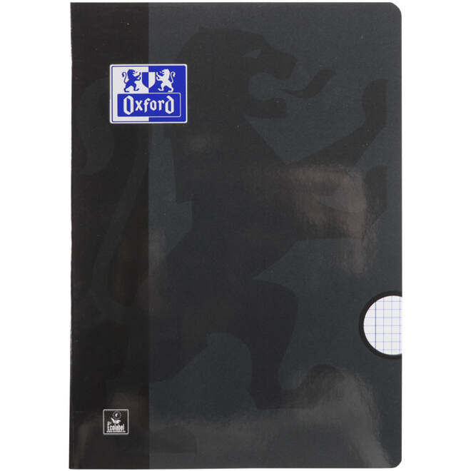 Schrift Oxford School A4 ruit 5x5mm 72 pagina's 80gr assorti