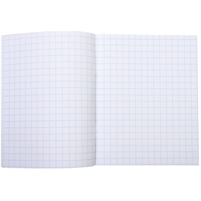 Schrift Qbasic 210x165mm ruit 10mm 80blz 70gr assorti