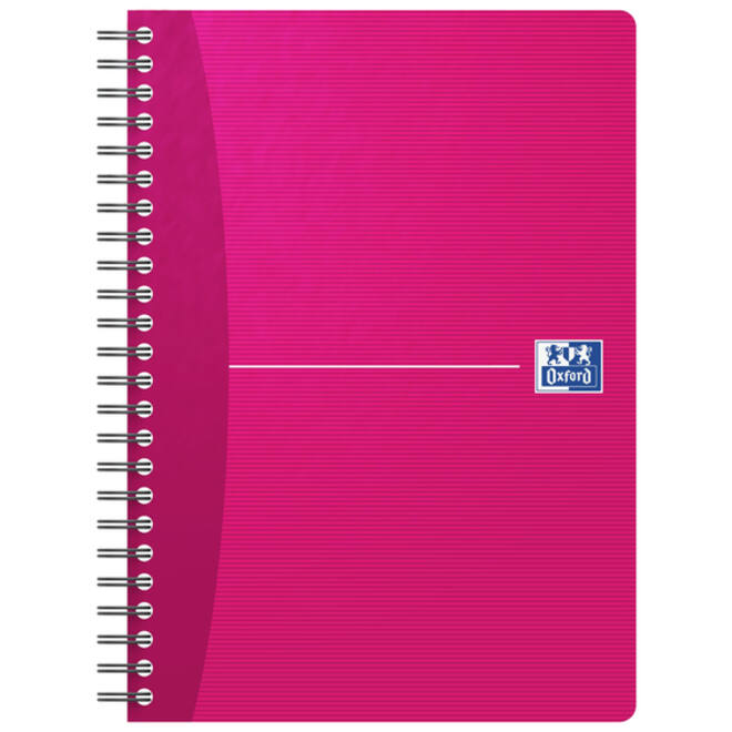 Spiraalblok Oxford Essentials A5 lijn 180 pagina's 80gr assorti