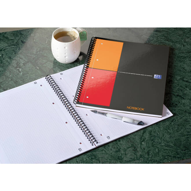 Spiraalblok Oxford International Notebook A4+ ruit 5mm