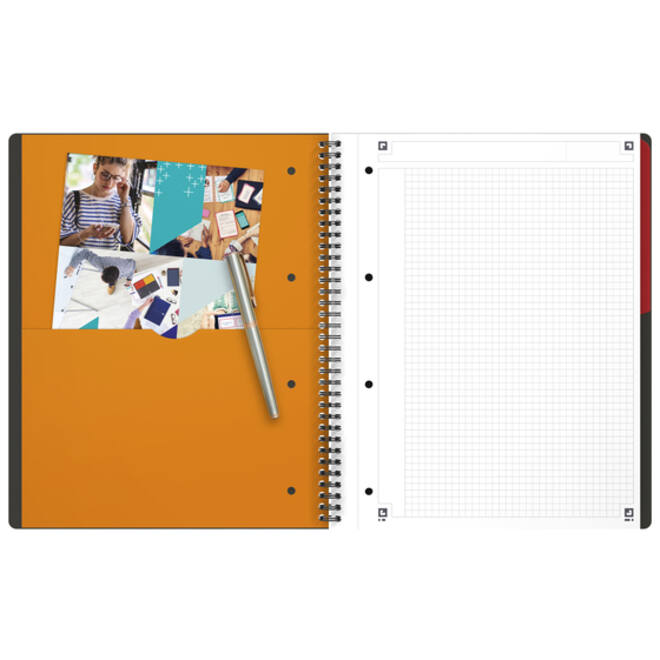 Spiraalblok Oxford International Activebook A4+ ruit 5mm